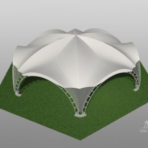 Арочный шатер Гексагональ Большая